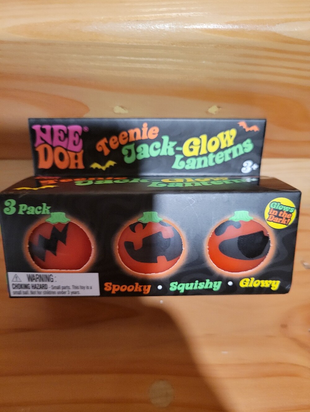 Nnedoh Teenie Jack-Glow Lanterns 3-Pack - Orange Glow